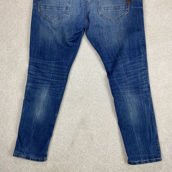 G-Star Raw D-Staq 5-Pocket Slim Denim Jeans Mens Size 36x29 Distressed - Picture 11 of 16